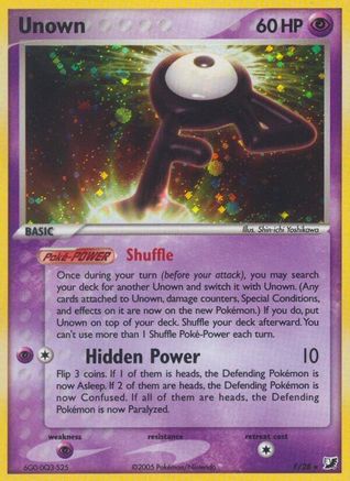 [PKM] Unown (F) (F/28) [EX: Unseen Forces]