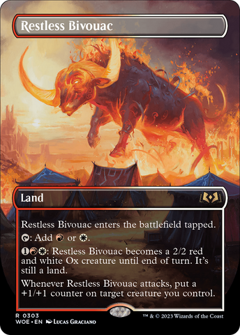 {@R} Restless Bivouac (Borderless Alternate Art) [Wilds of Eldraine][WOE 303]