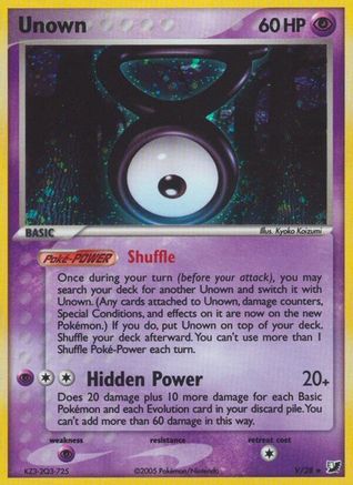[PKM-R] Unown (V) (V/28) [EX: Unseen Forces]