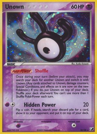 [PKM] Unown (W) (W/28) [EX: Unseen Forces]
