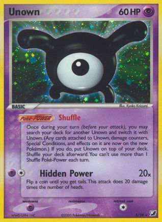 [PKM-R] Unown (X) (X/28) [EX: Unseen Forces]