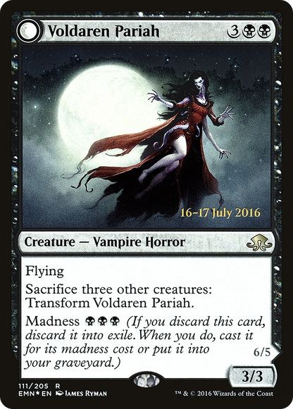 {R} Voldaren Pariah // Abolisher of Bloodlines [Eldritch Moon Prerelease Promos][PR EMN 111] - Misty Mountain Games