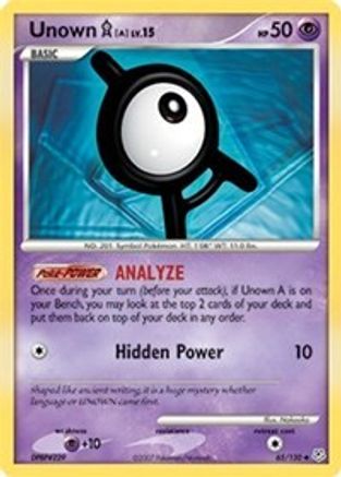 [PKM] Unown A (65/130) [Diamond & Pearl: Base Set]