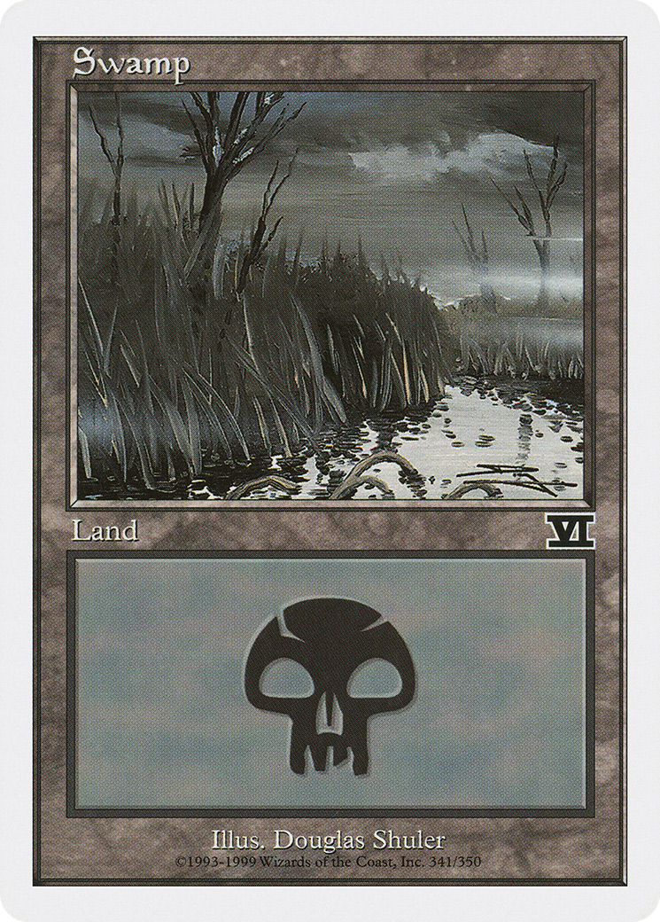 {B}[6ED 341] Swamp (341) [Classic Sixth Edition]