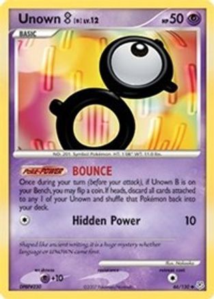 [PKM] Unown B (66/130) [Diamond & Pearl: Base Set]