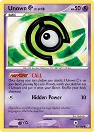[PKM] Unown C (67/130) [Diamond & Pearl: Base Set]