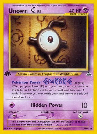[PKM] Unown (67/75) [Neo Discovery 1st Edition]