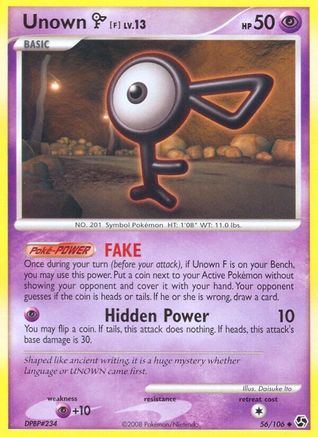 [PKM] Unown F (56/106) [Diamond & Pearl: Great Encounters]