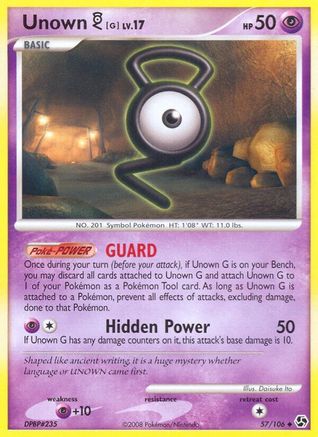 [PKM] Unown G (57/106) [Diamond & Pearl: Great Encounters]