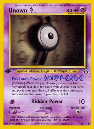 [PKM] Unown (68/75) [Neo Discovery 1st Edition]