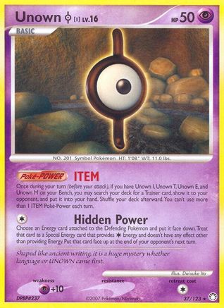 [PKM-R] Unown I (37/123) [Diamond & Pearl: Mysterious Treasures]