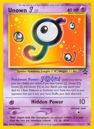 [PKM] Unown (38) [Wizards of the Coast: Black Star Promos]