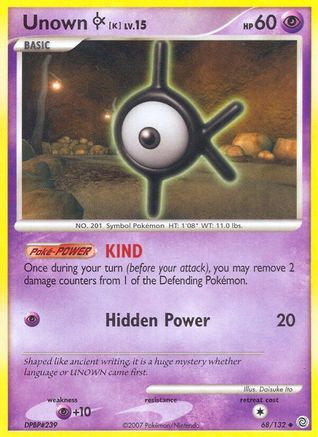 [PKM] Unown K (68/132) [Diamond & Pearl: Secret Wonders]