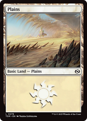 {B} Plains (0278) [Tarkir: Dragonstorm][TDM 278]