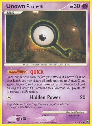 [PKM] Unown Q (49/100) [Diamond & Pearl: Majestic Dawn]