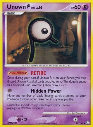 [PKM] Unown R (77/146) [Diamond & Pearl: Legends Awakened]