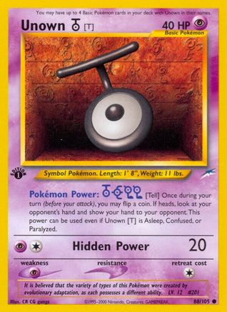 [PKM-C] Unown [T] (88/105) [Neo Destiny Unlimited]