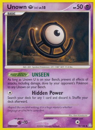 [PKM] Unown U (78/146) [Diamond & Pearl: Legends Awakened]