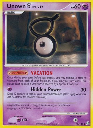 [PKM] Unown V (79/146) [Diamond & Pearl: Legends Awakened]