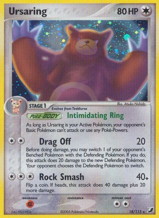 [PKM-R] Ursaring (18/115) (Stamped) [EX: Unseen Forces]