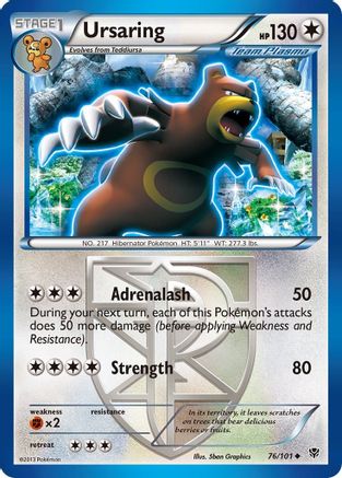 [PKM] Ursaring (76/101) [Black & White: Plasma Blast]