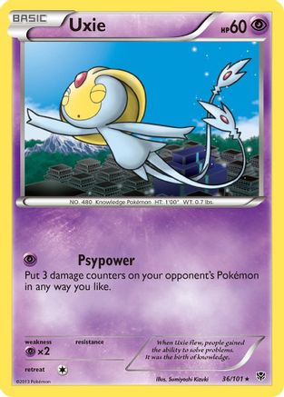 [PKM-R] Uxie (36/101) [Black & White: Plasma Blast]
