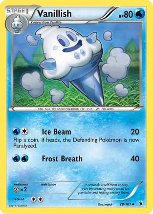 [PKM] Vanillish (28/101) [Black & White: Noble Victories]