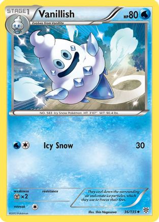 [PKM] Vanillish (36/135) [Black & White: Plasma Storm]