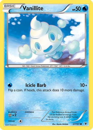 [PKM] Vanillite (27/101) [Black & White: Noble Victories]