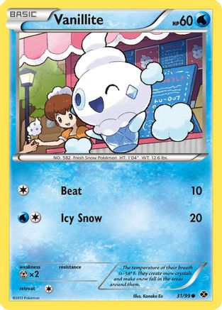 [PKM] Vanillite (31/99) [Black & White: Next Destinies]