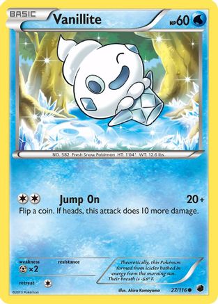 [PKM] Vanillite (27/116) [Black & White: Plasma Freeze]