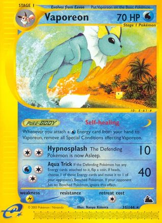 [PKM] Vaporeon (33/144) [Skyridge]