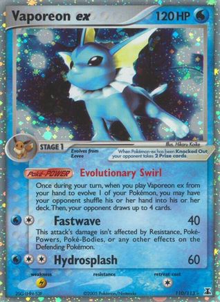 [PKM-R] Vaporeon ex (110/113) [EX: Delta Species]