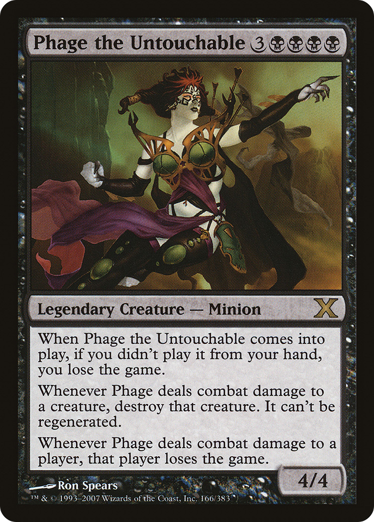 {R} Phage the Untouchable [Tenth Edition][10E 166] - Misty Mountain Games