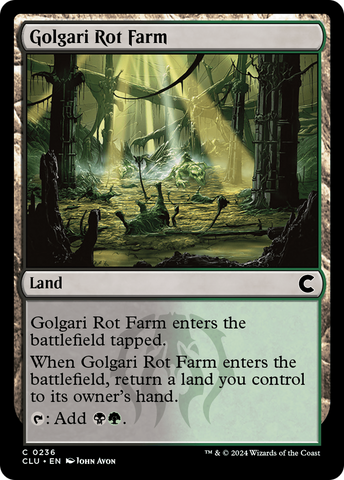{C} Golgari Rot Farm [Ravnica: Clue Edition][CLU 236]