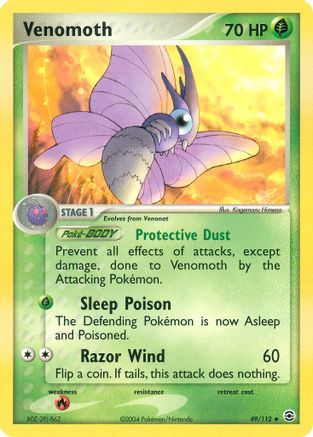 [PKM] Venomoth (49/112) [EX: FireRed & LeafGreen]