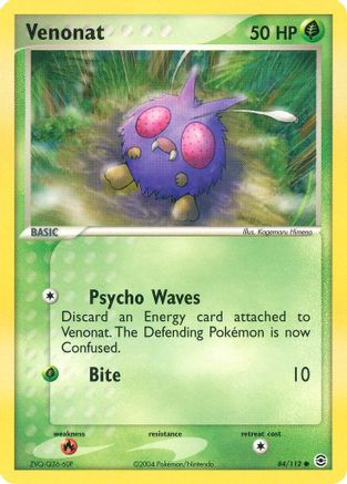 [PKM] Venonat (84/112) [EX: FireRed & LeafGreen]