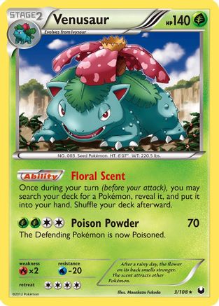 [PKM-R] Venusaur (3/108) [Black & White: Dark Explorers]