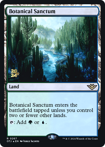 {@R} Botanical Sanctum (OTJ) [Outlaws of Thunder Junction Prerelease Promos][PR OTJ 267]