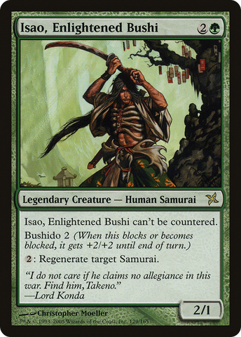 {R} Isao, Enlightened Bushi [Betrayers of Kamigawa][BOK 129]