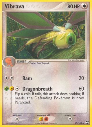 [PKM-C] Vibrava (40/108) (Stamped) [EX: Power Keepers]