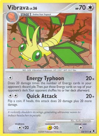 [PKM] Vibrava (53/111) [Platinum: Rising Rivals]