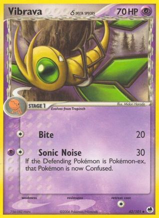 [PKM-C] Vibrava (42/101) (Delta Species) (Stamped) [EX: Dragon Frontiers]