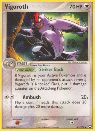 [PKM-C] Vigoroth (41/108) (Stamped) [EX: Power Keepers]
