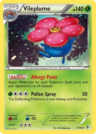 [PKM] Vileplume (3/149) [Black & White: Boundaries Crossed]