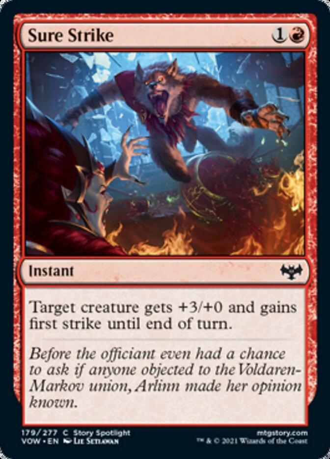 {C} Sure Strike [Innistrad: Crimson Vow][VOW 179]