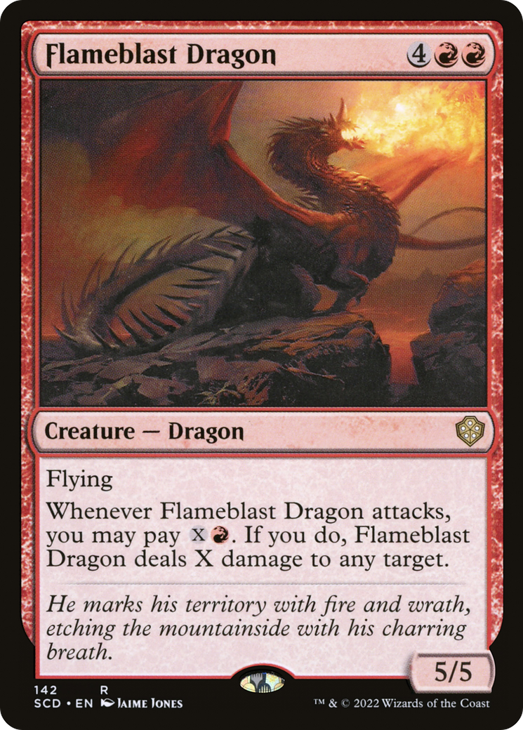 {R} Flameblast Dragon [Starter Commander Decks][SCD 142]