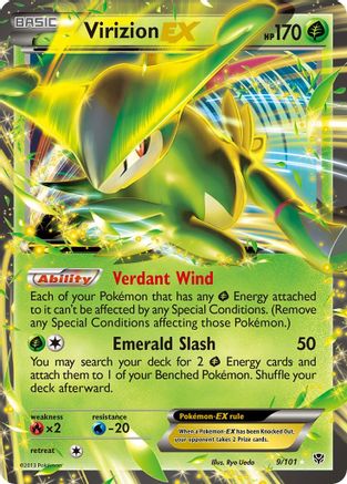 [PKM-R] Virizion EX (9/101) [Black & White: Plasma Blast]