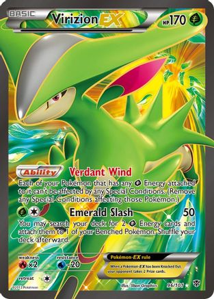 [PKM-R] Virizion EX (96/101) [Black & White: Plasma Blast]