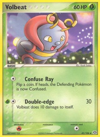 [PKM] Volbeat (42/106) (Stamped) [EX: Emerald]